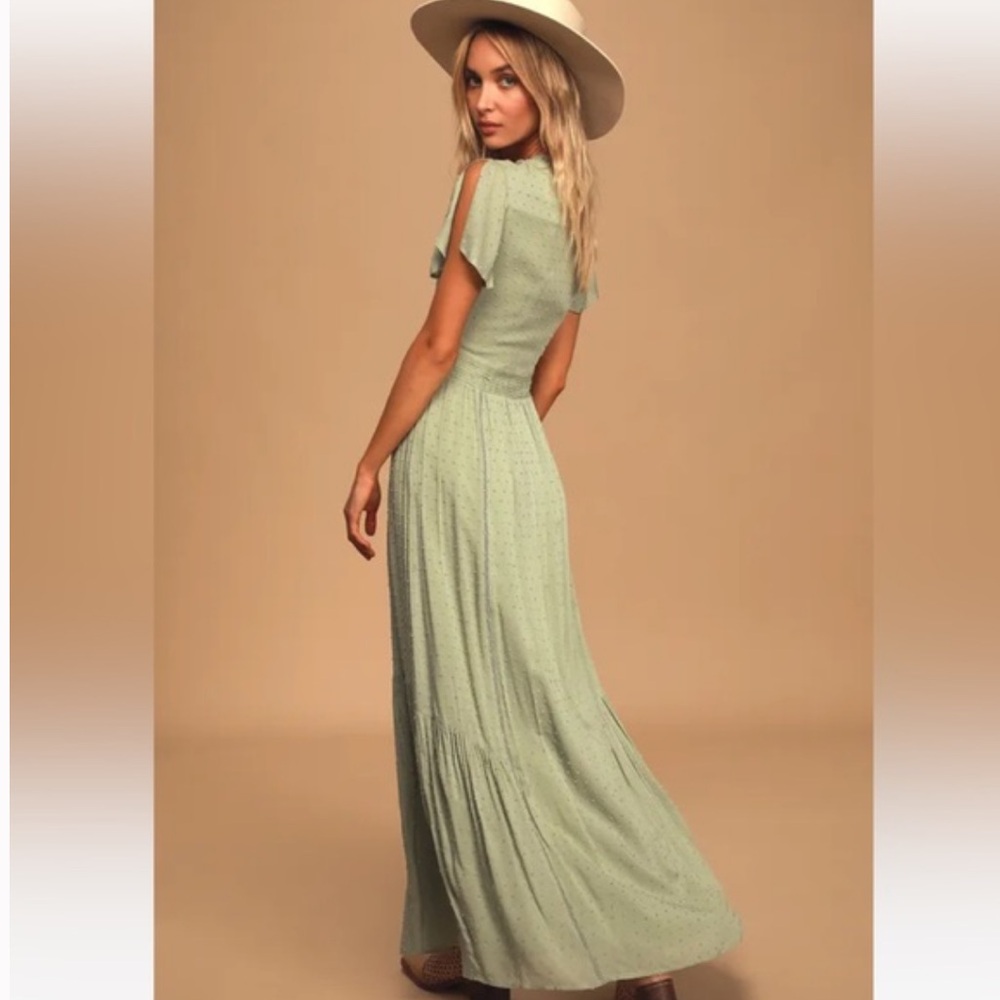 Elegant Green Maxi Dress